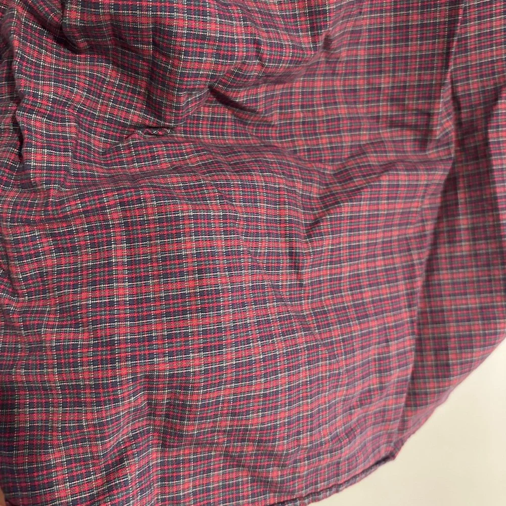 Daniel Cremieux Burgundy Checkered Button Down Shirt